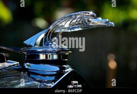 Águila en el capó de un coche viejo, EMBLEMA DE LA MARCA ALVIS Fotografía  de stock - Alamy