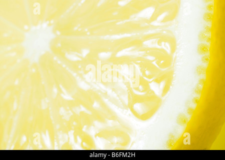 Corte amarillo limón, close-up Foto de stock