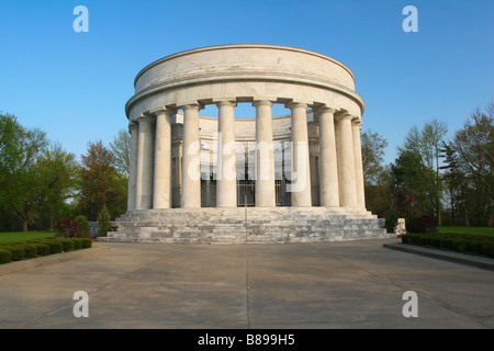 El presidente Warren Harding G Memorial Marion Ohio construido de mármol blanco de Georgia en 1927 Foto de stock