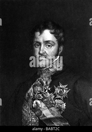 Carlos Maria, 29.3.1788 - 10.3.1855, demandante al trono español 29.9.1833 - 10.3.1855, retrato, grabado de acero, 19. Jahrhundert, , Foto de stock