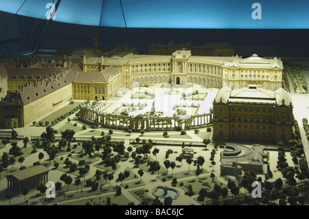 El modelo del Palacio Hofburg en Viena, el Museo Sisi