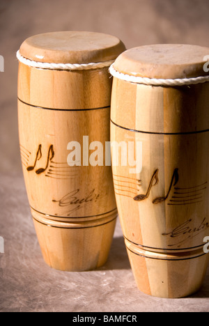 Tambores bongo cubano Foto de stock
