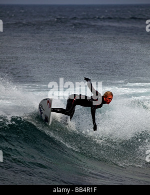 Surf Surf Libre en 'Brimms Ness', Thurso, Caithness, Escocia Foto de stock