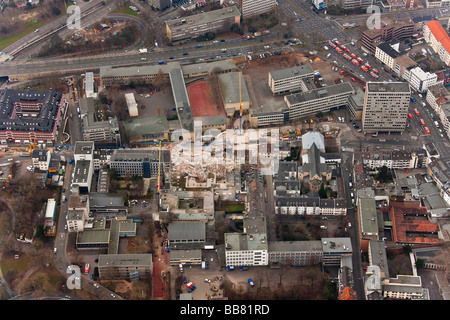 Vista aérea, derrumbe del Archivo Histórico de la ciudad de Colonia, Colonia, Renania del Norte-Westfalia, Alemania, Europa