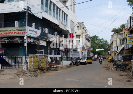 Las calles de Chennai, Tamil Nadu, India Foto de stock