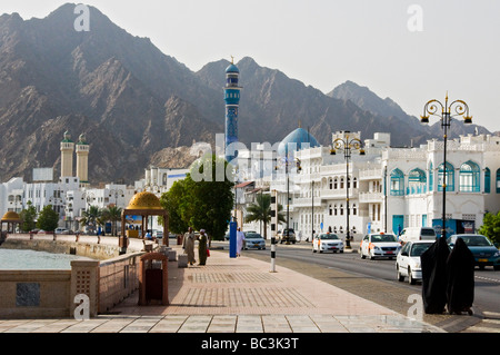 El Mutrah Waterfront Muscat, Omán Foto de stock