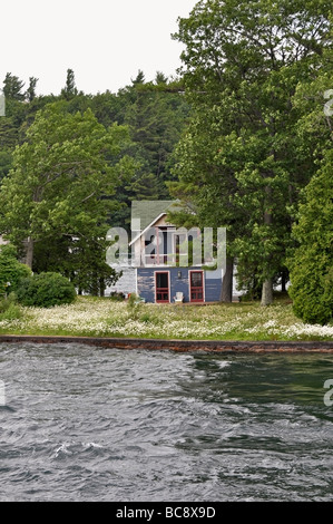 Casa en una de las 1000 Islas, Ontario, Canadá Foto de stock