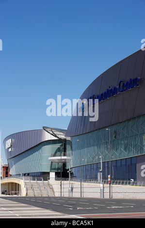 Echo Arena y BT Convention Centre en Liverpool Reino Unido Foto de stock