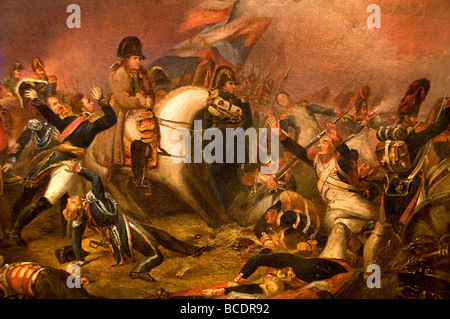 La guerra de Waterloo Napoleón I Emperador de los franceses Francia Rey de Italia Foto de stock