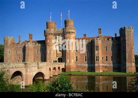 Inglaterra, East Sussex, el castillo de Herstmonceux Foto de stock