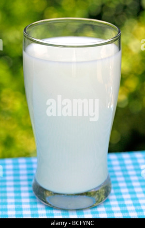 Vaso de leche Foto de stock