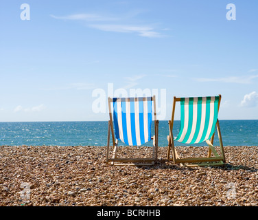 Hamacas en la playa en Brighton
