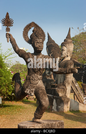 El jardín de los budas, Xieng Khuan, nr Vientiane, República Democrática Popular Lao Foto de stock