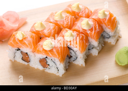 Rollos de sushi Foto de stock