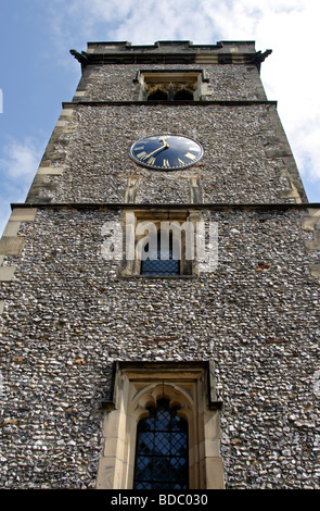 La Torre del Reloj del siglo XV Market Place St Albans Hertfordshire, Inglaterra, Reino Unido Foto de stock