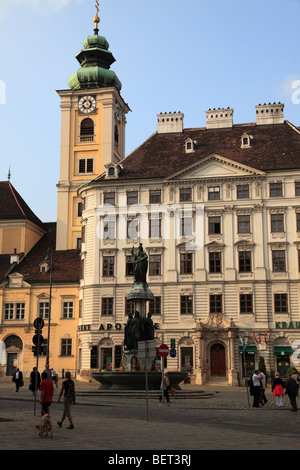 Austria, Viena, Freyung, Street Scene Foto de stock