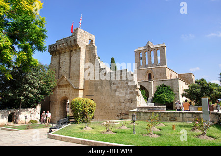 Bellapais Abbey, Bellapais, distrito de Kyrenia, Norte de Chipre Foto de stock