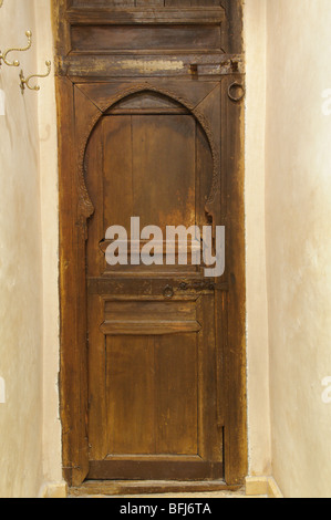 Marruecos, Marrakech, Riad Caravasar, puerta Foto de stock