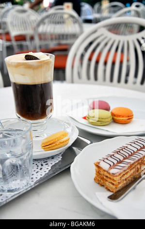 Cafe Oberlaa, Viena, Austria Foto de stock