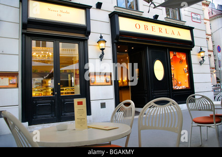 Cafe Oberlaa, Viena, Austria Foto de stock
