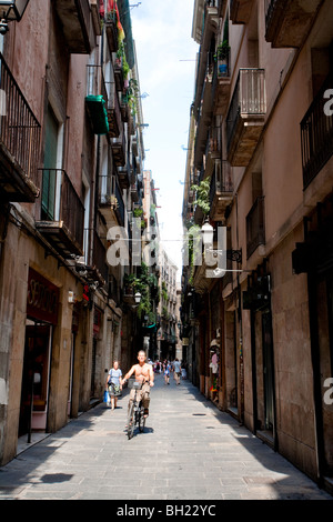 Barcelona - Carrer de Petritxol - El Barrio Gótico (Barri Gòtic) Foto de stock
