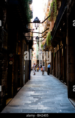 Barcelona - Carrer de Petritxol - El Barrio Gótico (Barri Gòtic) Foto de stock