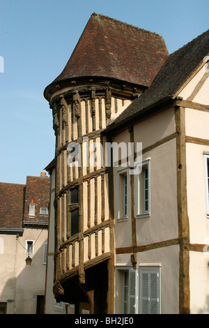 BERTHE reina escaleras, RUE DES ECUYERS, Chartres, Eure-et-Loir, Francia (28). Foto de stock