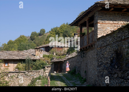 Bulgaria,Leshten Village, Rhodopes montañas Foto de stock