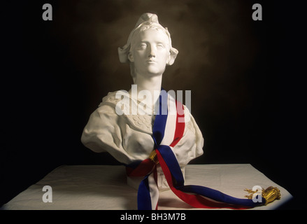 Estatua de Marianne, símbolo nacional de la República Francesa Foto de stock