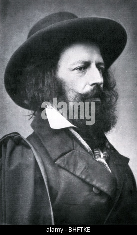 ALFRED Lord Tennyson - poeta inglés (1809-92) Foto de stock