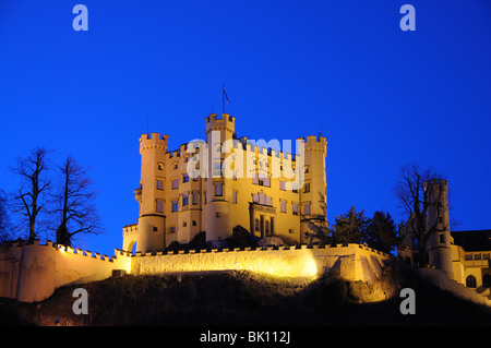 Castillo Hohenschwangau en Baviera, Alemania Foto de stock