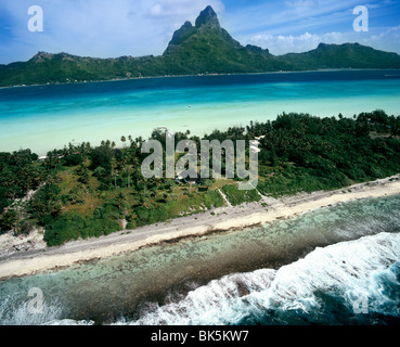 Bora Bora, Islas Sociedad, Polinesia Francesa, Pacífico Sur, Pacífico Foto de stock