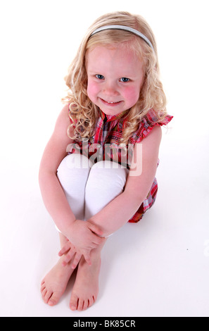 Niña rubia de 4 años de Foto de stock 301116