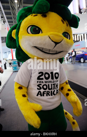 La mascota de la Copa Mundial de la FIFA Sudáfrica 2010. Foto de stock