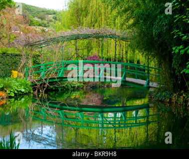 El jardín de Monet, Giverny, Eure, Normandía, Francia, Europa Foto de stock