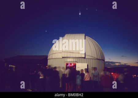 Fiesta de estrellas en el Observatorio McDonald, cerca de Fort Davis, Texas, EE.UU. Foto de stock