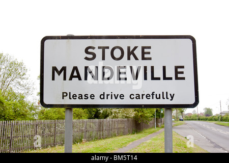 Stoke Mandeville la inspiración para el nombre de la Mascota de las Olimpiadas 2012 UK Foto de stock