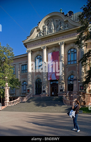 Letonia, Riga,Museo de Arte Extranjero Foto de stock