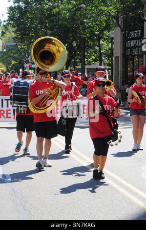 Desfile del Día del Trabajo en el centro de la ciudad de Rochester, Nueva York Foto de stock