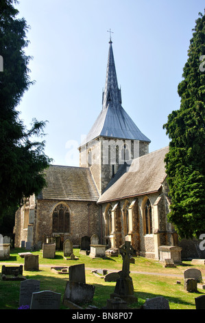 La iglesia de St.Helen, High Street, Wheathampstead, Hertfordshire, Inglaterra, Reino Unido