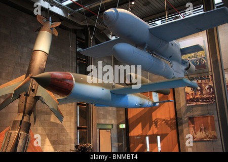 Alemania Berlín invierno museo alemán de tecnología tecnología de los cohetes V1 segunda guerra mundial