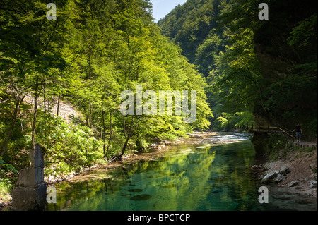 Vintgar Gorge Eslovenia Foto de stock