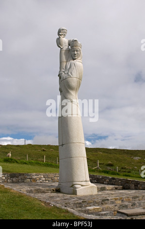Nuestra Señora de las Islas estatua, Geirinis, South Uist Outer Hebrides, Western Isles. Escocia. Ocs 6435