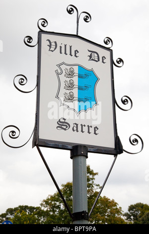 Signo de aldea, Sarre, Kent, UK Foto de stock