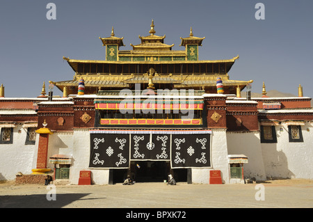Monasterio Samye, en el Tíbet exterior Foto de stock