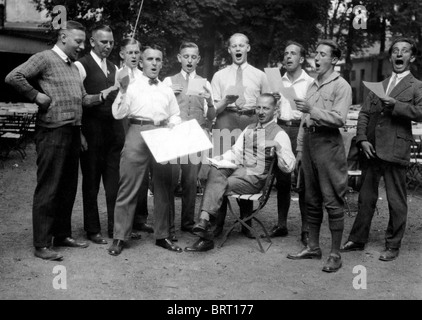 Coro Masculino, fotografía histórica, alrededor de 1932 Foto de stock