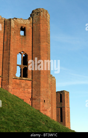Ruinas de El Castillo de Kenilworth, Kenilworth Warwickshire, Inglaterra, Reino Unido. Foto de stock