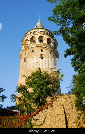 Estambul, Turquía. La torre de Galata en el distrito de Beyoglu. 2010. Foto de stock