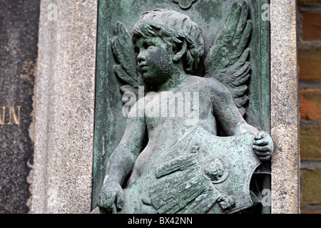 Angel, dolor, lápidas, Engel, Trauer, Grabstein Foto de stock