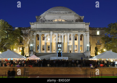 La Biblioteca de la Universidad de Columbia en la Ciudad de Nueva York. Foto de stock